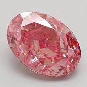 2.26 Ct. Fancy Brownish Red Oval Lab Created Diamond
