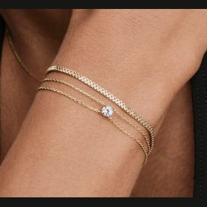 Round Lab Grown Sapphire Bracelet 18k Gold Vermeil, Lab Grown Sapphire