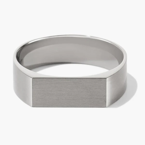 Slim Rectangular Signet Ring