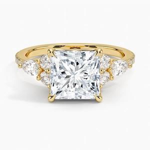 Luxe Nadia Pavé Lab Diamond Engagement Ring