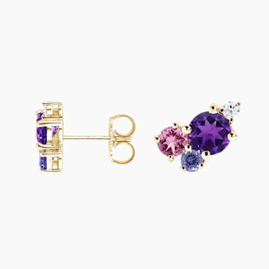 Lilac Bouquet Earrings