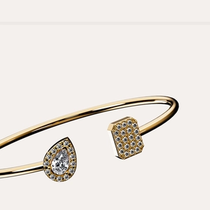 Halo Diamond Bangle