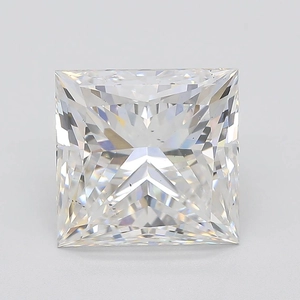 5.09 Carat Princess Lab Created Diamond Very Good Cut • G Color • VS2 Clarity