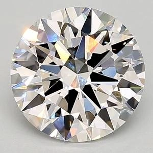 3.27 Carat Round Lab Created Diamond Super Ideal Cut • F Color • VVS2 Clarity