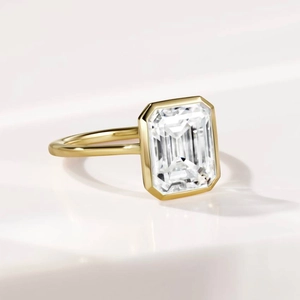 Petite Luna 1.5mm Bezel Engagement Ring
