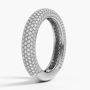 Lab Diamond Tube Ring