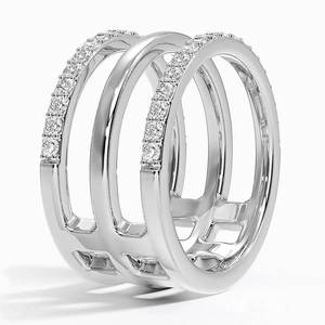 Abierta Triple Band Diamond Ring