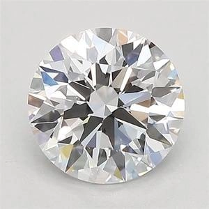 0.76 Carat Round Lab Created Diamond Super Ideal Cut • D Color • VS1 Clarity