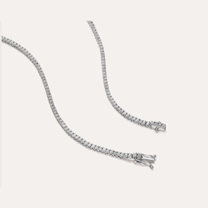 Classic Diamond Tennis Necklace, 1.5mm