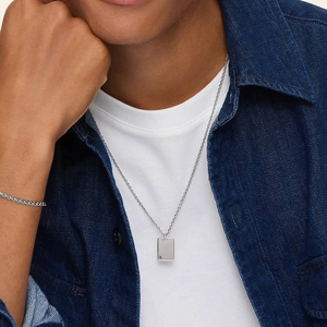 SilverScorpio Zodiac Engravable Tag Pendant