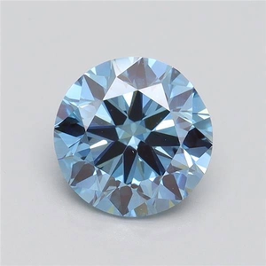 1.50 Ct. Fancy Vivid Blue Round Lab Grown Diamond