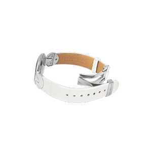 Watch Helena / Alligator watch strap - white