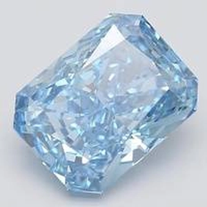 5.16 Ct. Fancy Vivid Blue Radiant Lab Created Diamond