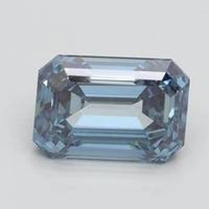 2.03 Ct. Fancy Intense Blue Emerald Lab Created Diamond