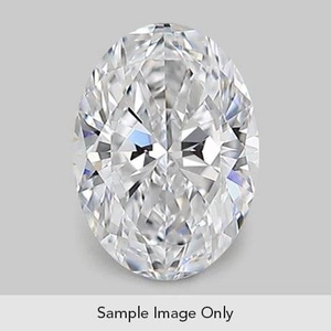 4.10 Carat Oval Lab Created Diamond Super Ideal Cut • D Color • VVS2 Clarity
