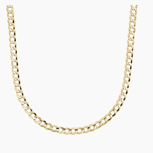 Blake 24 in. Curb Chain Necklace (3mm) in 14K Yellow Gold