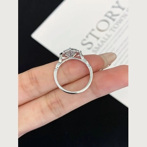 Classic Flower Cushion Diamond Ring