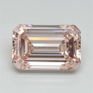 7.01 Ct. Fancy Intense Pink Emerald Lab Grown Diamond