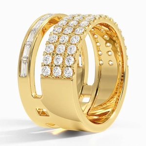 Luxe Abierta Diamond Ring