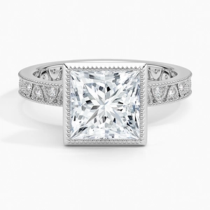 Sinclair Art Deco Lab Diamond Engagement Ring