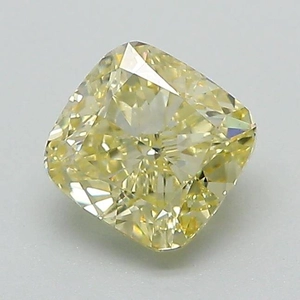 1.08 Ct. Fancy Intense Yellow Cushion Lab Grown Diamond