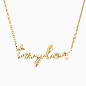 14K Yellow GoldScript Name Necklace