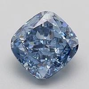 1.26 Ct. Fancy Deep Blue Cushion Lab Created Diamond