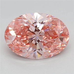 2.25 Ct. Fancy Vivid Pink Oval Lab Grown Diamond