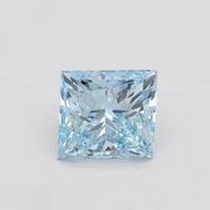 4.71 Ct. Fancy Vivid Blue Princess Lab Created Diamond