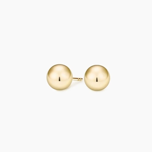 14K Yellow GoldBall Stud Earrings (5mm)