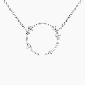 SilverLove in Morse Code Diamond Pendant (1/8 ct. tw.)