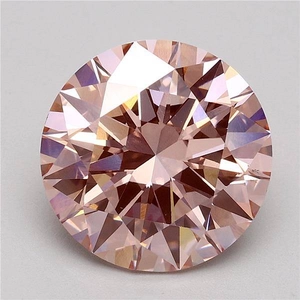 3.05 Ct. Fancy Intense Pink Round Lab Grown Diamond