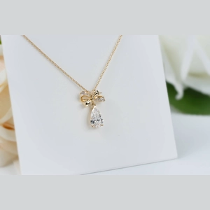 Pear Diamond Necklace