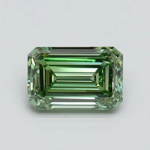 0.77 Ct. Fancy Vivid Green Emerald Lab Grown Diamond