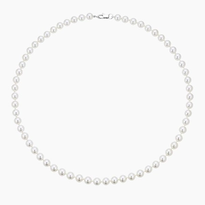 18K White GoldMargaret Premium Akoya Cultured Pearl 18 in. Necklace