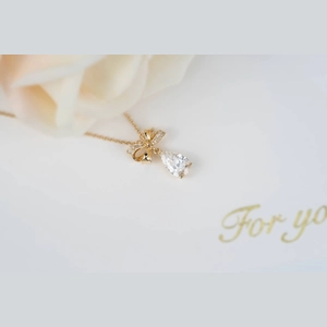 Pear Diamond Necklace