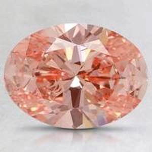1.84 Ct. Fancy Vivid Pink Oval Lab Created Diamond