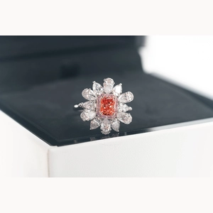 Red Radiant Diamond Ring/Necklace