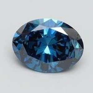 2.50 Ct. Fancy Vivid Blue Oval Lab Created Diamond