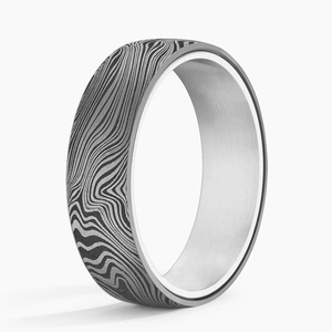 Jude Marbled 6.5mm Wedding Ring