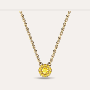 Halo Diamond Necklace