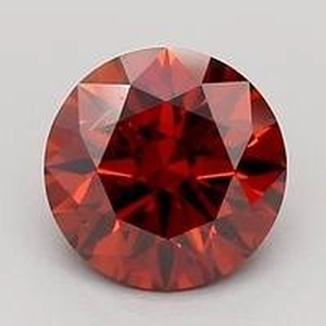 1.08 Ct. Fancy Deep Orange Round Lab Created Diamond