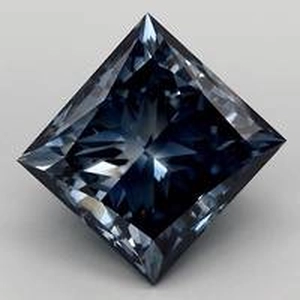 5.08 Ct. Fancy Deep Blue Princess Lab Created Diamond