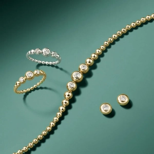 Lab Diamond Bubble Ring