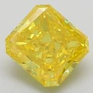 3.0 Ct. Fancy Vivid Yellow Radiant Lab Created Diamond