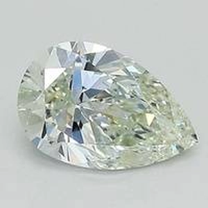 0.74 Ct. Fancy Greenish Yellow Pear Lab Created Diamond