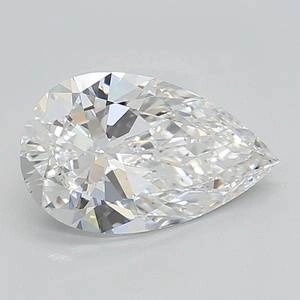 1.94 Carat Pear Lab Created Diamond Ideal Cut • E Color • VS2 Clarity
