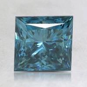 2.14 Ct. Fancy Vivid Blue Princess Lab Created Diamond