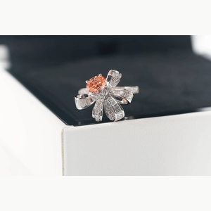 Pink Oval Diamond Ring/Necklace