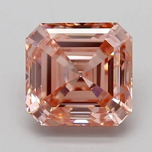 2.15 Ct. Fancy Intense Pink Asscher Lab Grown Diamond